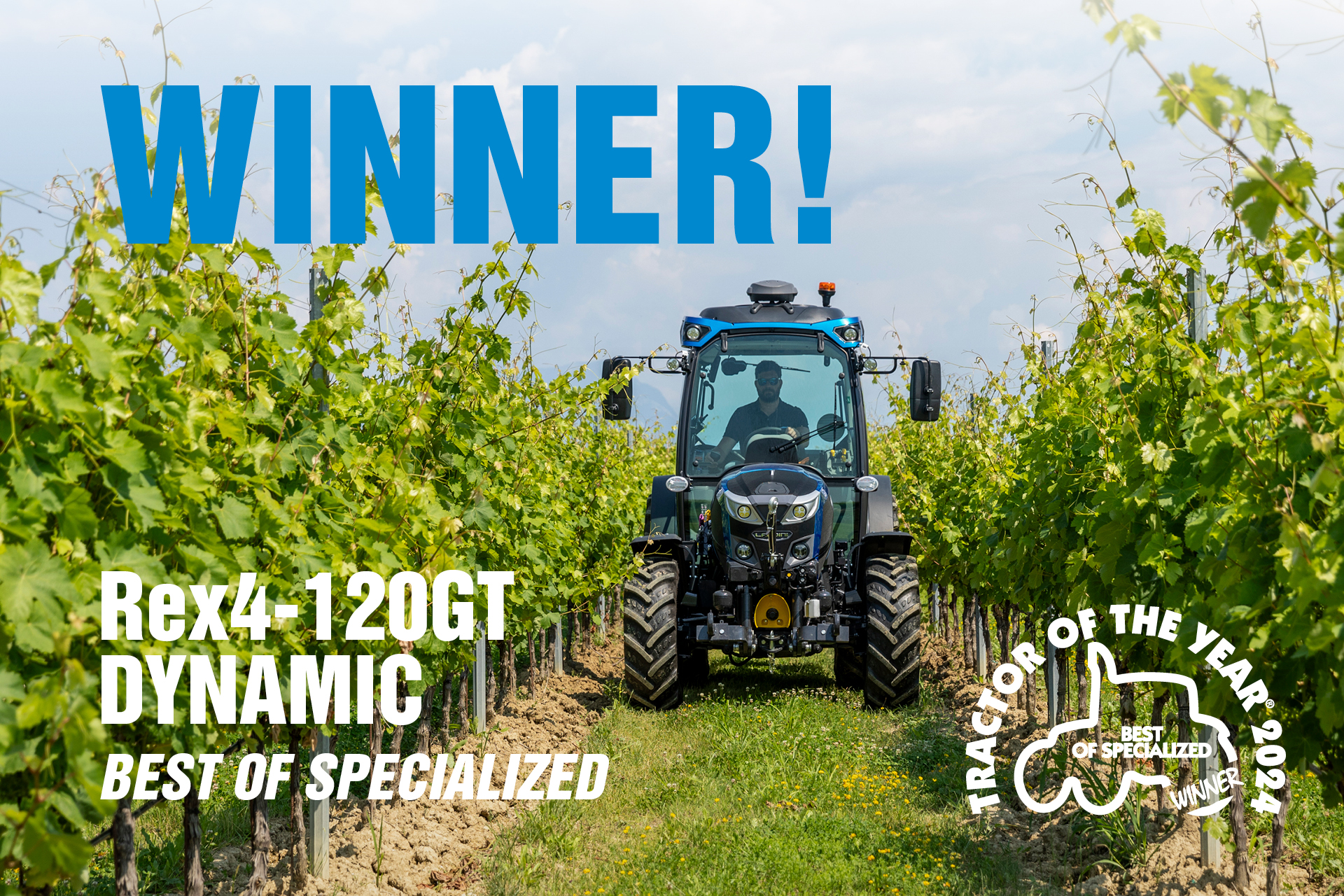 Landini wins at Agritechnica 2024 - Tractor of the Year - best of specialised class