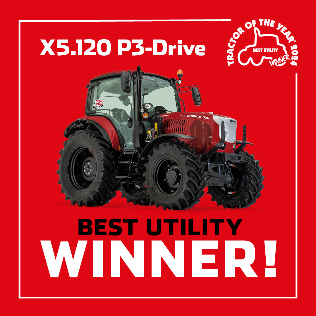 McCormick X5 wins Tractor of the Year - Best Utility at Agritechnica Show 2024